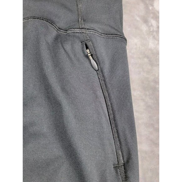 NEW Under Armour Fly Capri Compression Leggings Large black/aqua Blue heat‎ gear - Picture 10 of 11